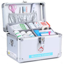 China Lucky Manufacturing Aluminum Household Medicine Cabinet First-aid Kit medical care carrying case